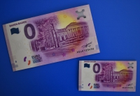 0-Euroschein als Magnet